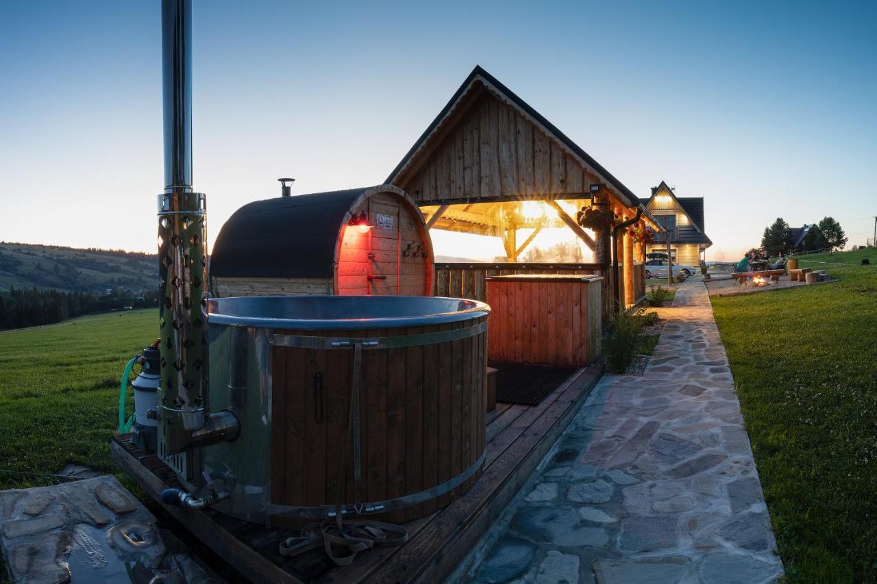 Witowianskie Domki Z Kominkiem, Jacuzzi I Sauna Dzianisz Extérieur photo