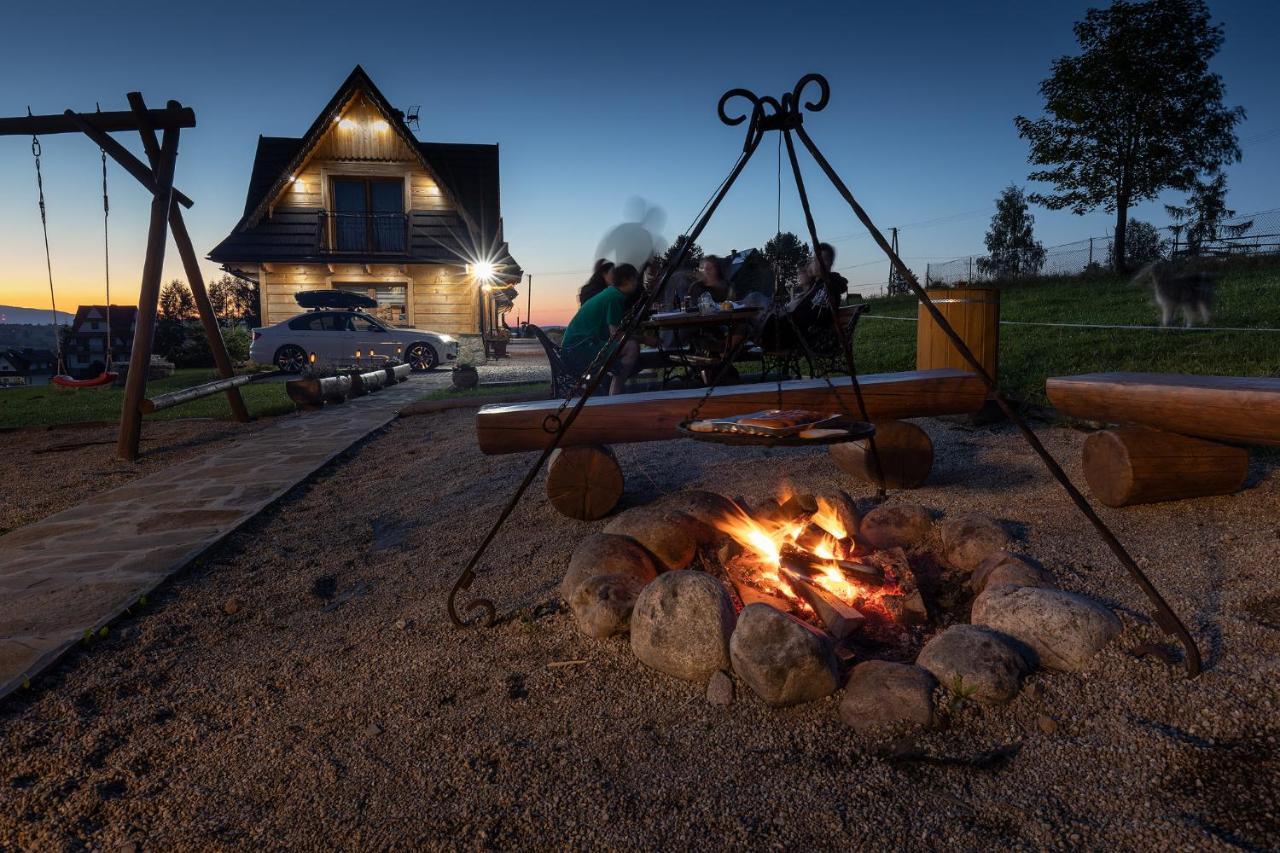 Witowianskie Domki Z Kominkiem, Jacuzzi I Sauna Dzianisz Extérieur photo