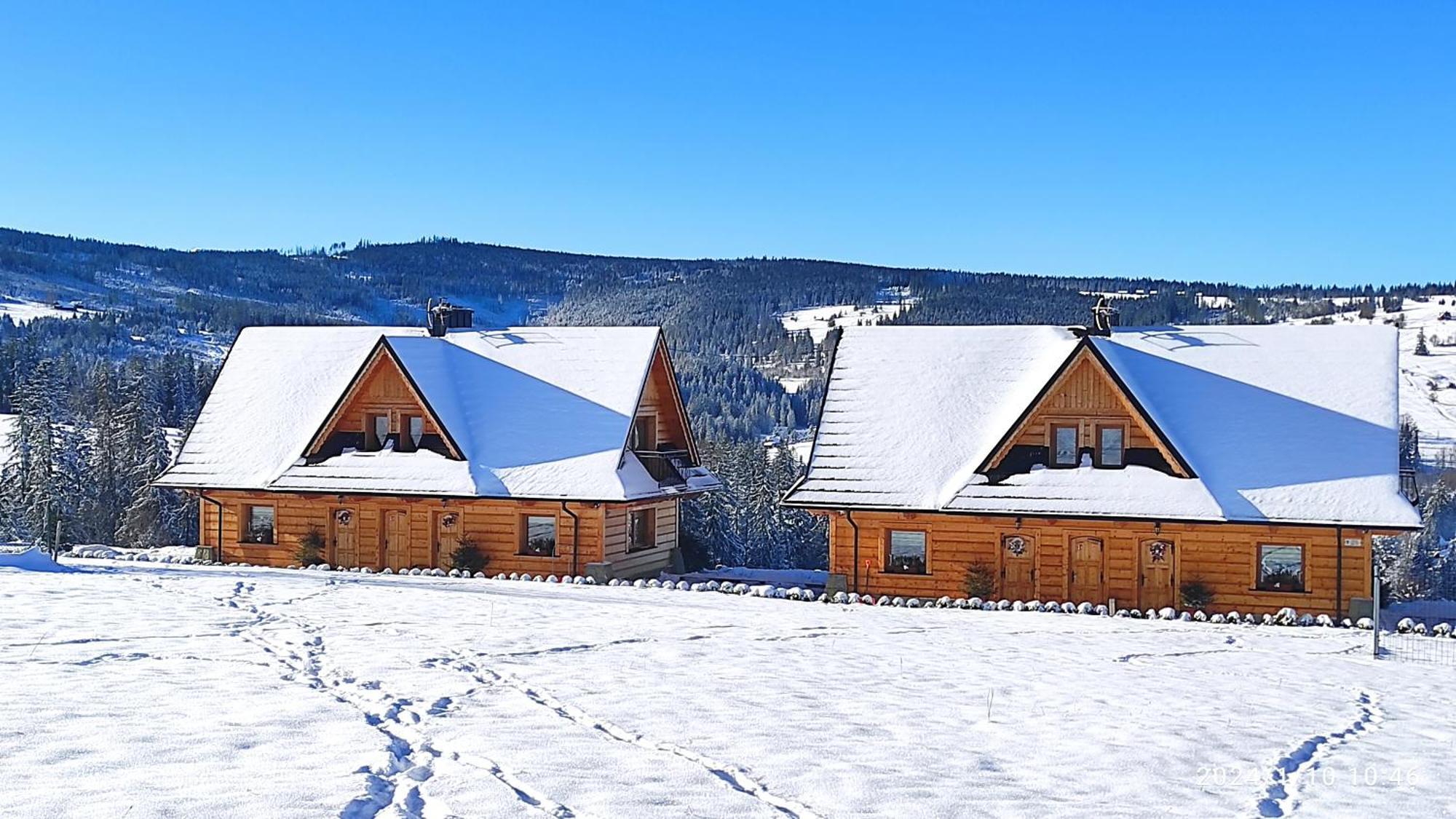 Witowianskie Domki Z Kominkiem, Jacuzzi I Sauna Dzianisz Extérieur photo