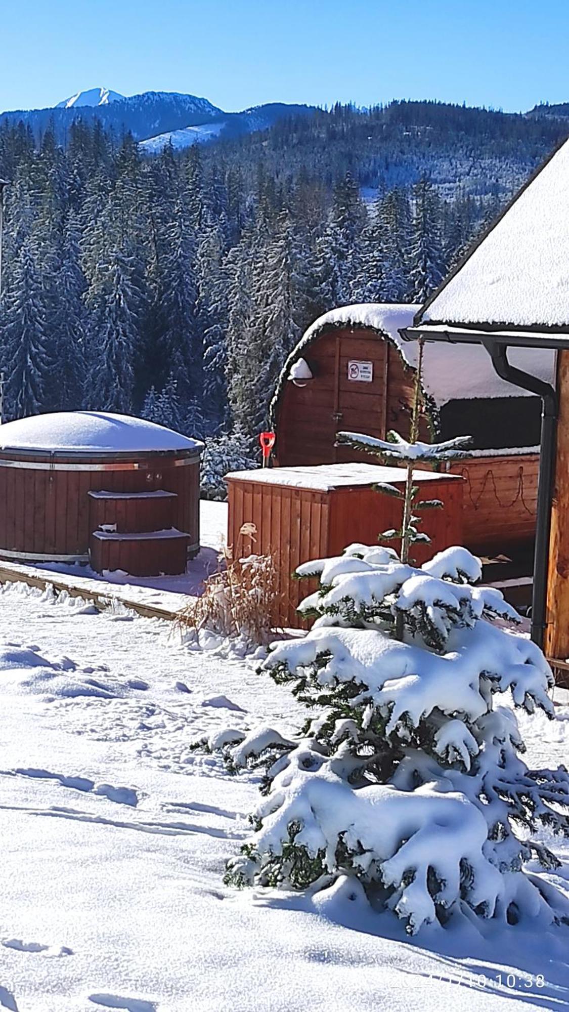 Witowianskie Domki Z Kominkiem, Jacuzzi I Sauna Dzianisz Extérieur photo