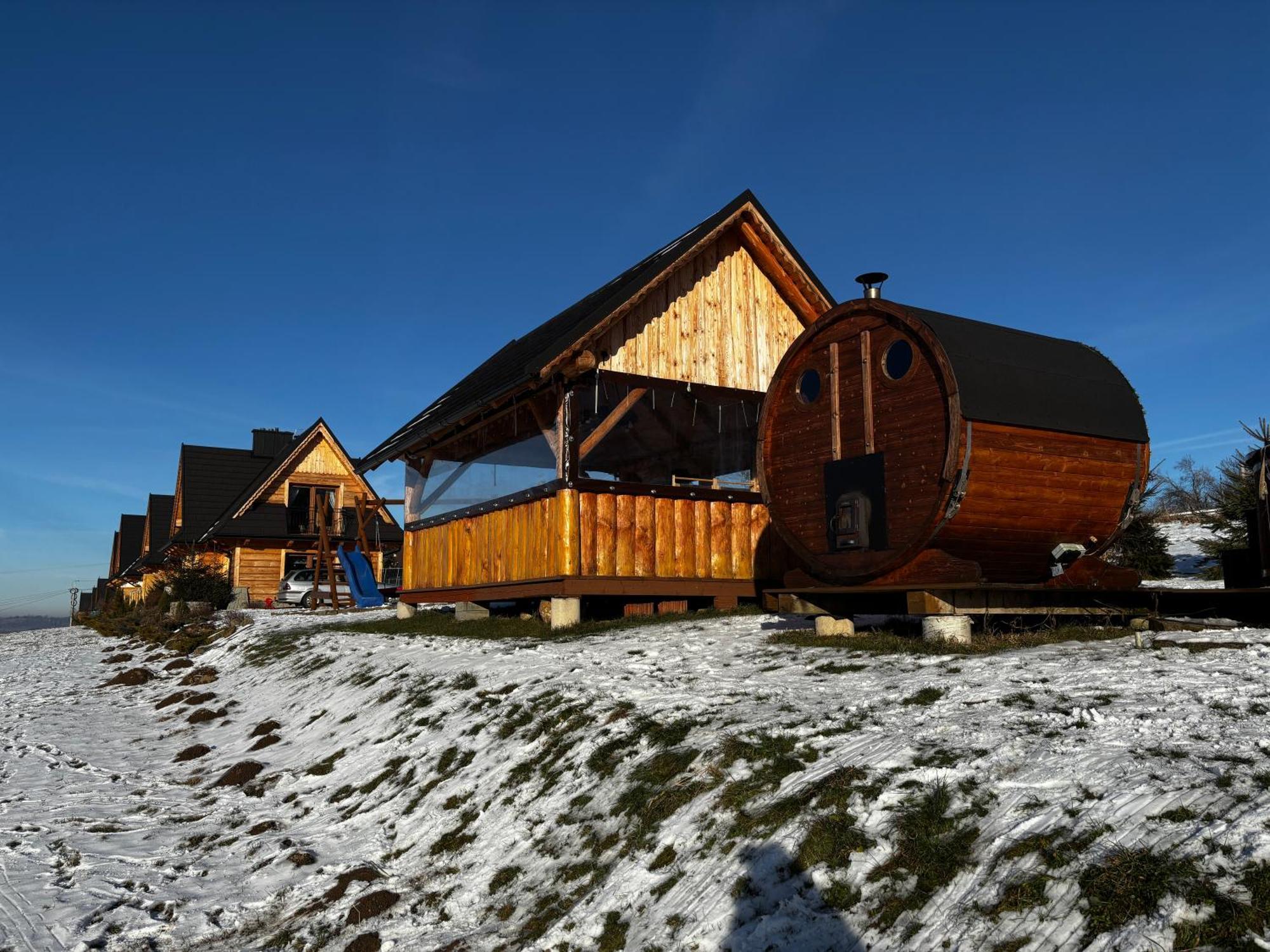 Witowianskie Domki Z Kominkiem, Jacuzzi I Sauna Dzianisz Extérieur photo
