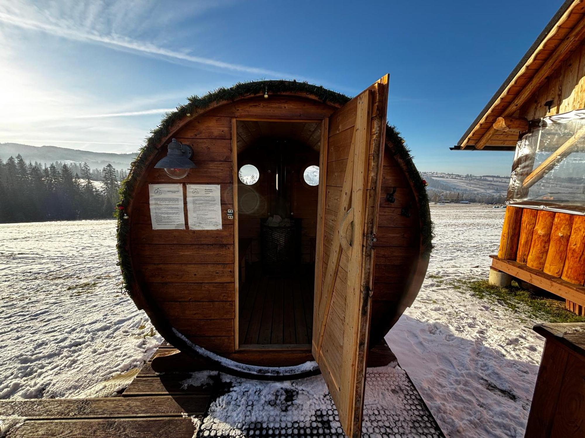 Witowianskie Domki Z Kominkiem, Jacuzzi I Sauna Dzianisz Extérieur photo
