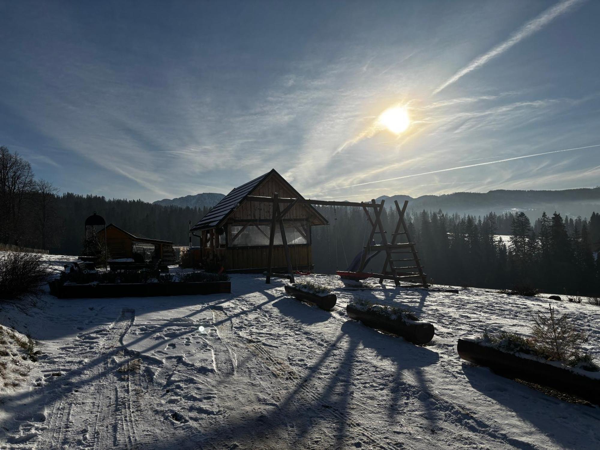 Witowianskie Domki Z Kominkiem, Jacuzzi I Sauna Dzianisz Extérieur photo