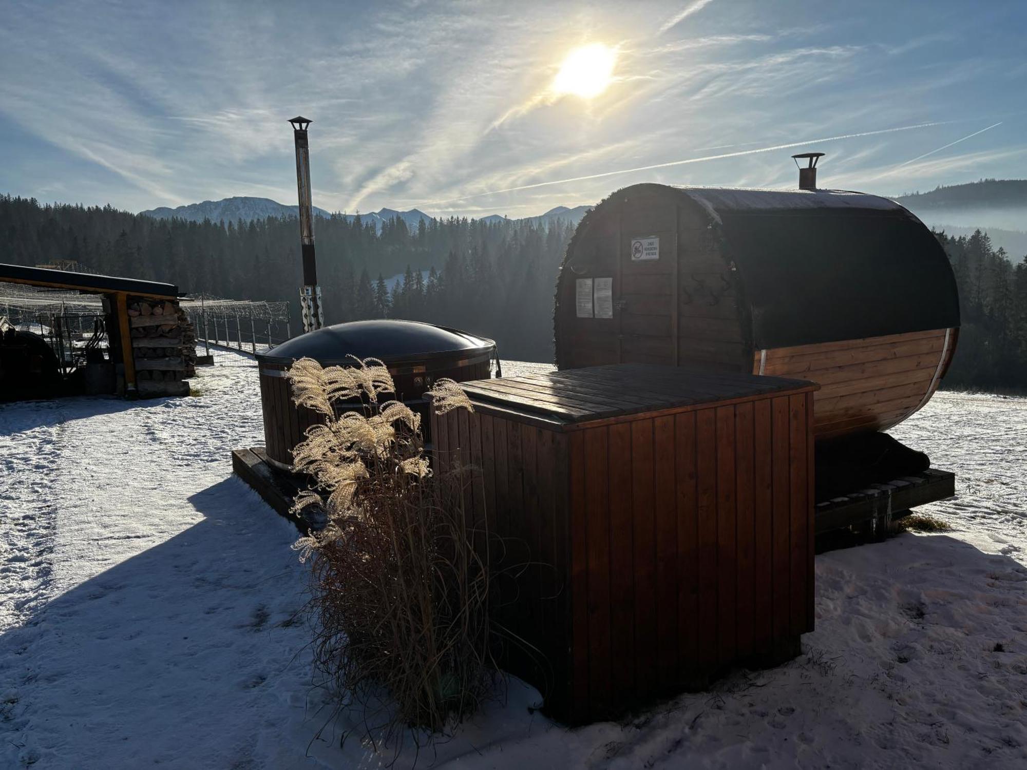 Witowianskie Domki Z Kominkiem, Jacuzzi I Sauna Dzianisz Extérieur photo
