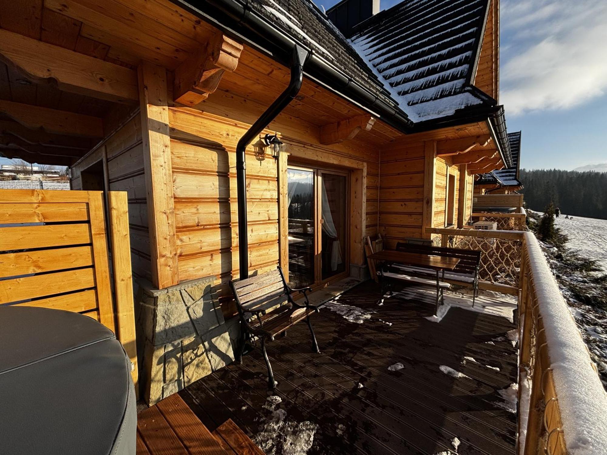 Witowianskie Domki Z Kominkiem, Jacuzzi I Sauna Dzianisz Extérieur photo