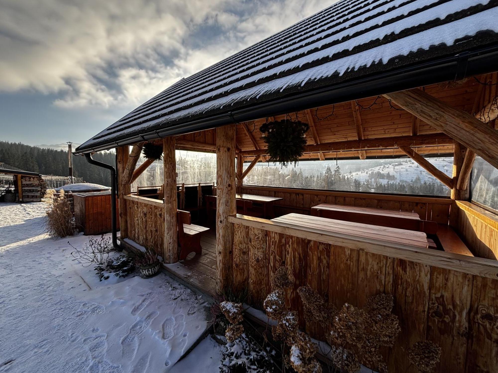 Witowianskie Domki Z Kominkiem, Jacuzzi I Sauna Dzianisz Extérieur photo