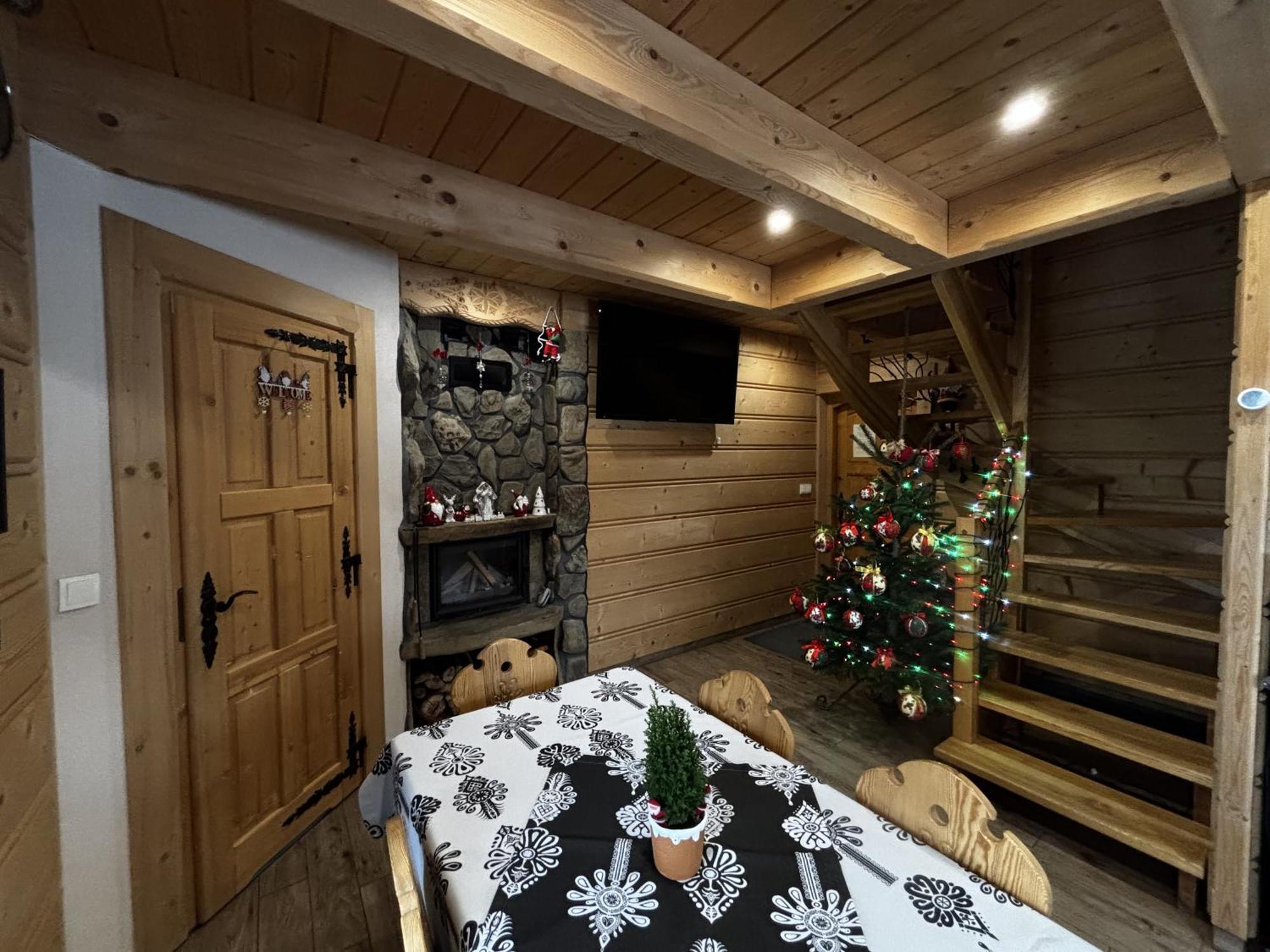 Witowianskie Domki Z Kominkiem, Jacuzzi I Sauna Dzianisz Extérieur photo
